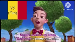 LazyTown - The Mine Song MULTILANGUAGE (ROMANIAN SPECIAL)