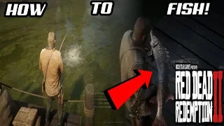 HOW TO FISH IN RED DEAD REDEMPTION 2 & HOW TO EQUIP FISHING ROD (RDR2 FISHING GUIDE)