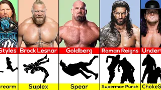 WWE Wrestlers Iconic Signature Moves