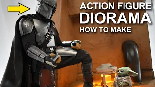 How To Make | DESERT PLANET Diorama | Tatooine Nevarro Jakku Style, BEGINNER Level