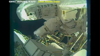 Timelapse showing Canadarm2 moves on the ISS  May 4 2021