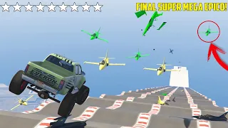 MEGA RAMPA TODOS CONTRA MI! FINAL SUPER MEGA EPICO!! +94356 AVIONES!! - MINIJUEGO GTA 5 ONLINE