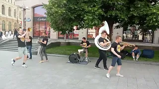 уличная музыка в Москве.