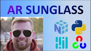 Realtime AR glasses on face with python OpenCV | Face Recognition | Python for beginners