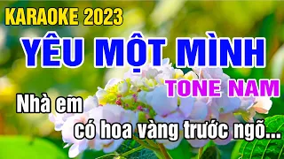 Yêu Một Mình Karaoke Tone Nam Nhạc Sống gia huy karaoke