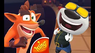 CRASH BANDICOOT ON THE RUN VS TALKING TOM GOLD RUN  LATEST