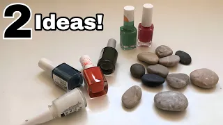 2 Great Ideas You've Never Seen Before With Pebbles and Nail Polish! ASMR