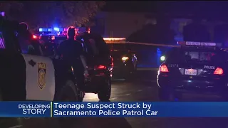 Teen Who Ran From Officers Struck By Sacramento Police Patrol Car