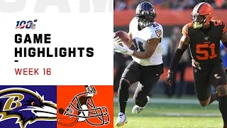 Ravens vs. Browns Week 16 Highlights | NFL 2019