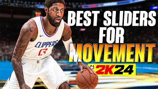 NBA 2K24 Best Gameplay Sliders For MOVEMENT | Balanced Movement and Ball Handling