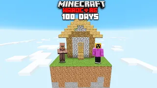 I Survived 100 Days On Only A Village In Minecraft Hardcore [Full Movie]