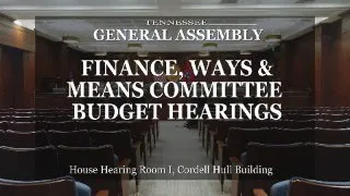 House Finance Ways, & Means Committee- Budget Hearings - March 6, 2024- House Hearing Room 1