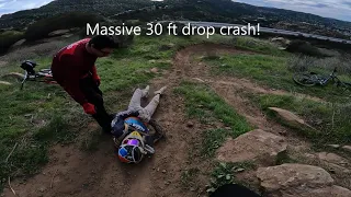 The Gnarliest Crash Ever! Last riding of 2022, I sent my biggest drop!