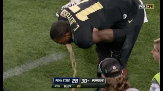 Purdue Player Pukes After Pick-Six vs. Penn State 🤢