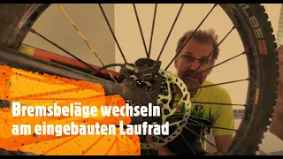 Bremsbelaege wechseln blitzschnell ohne Ausbau Laufrad am Fahrrad Mountainbike