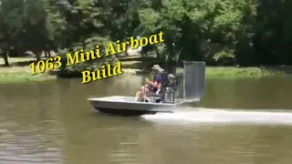 10' x 5'-3" aluminum mini airboat build 670 Predator