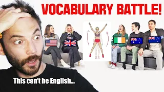 European reacts to English Differences from 5 English-speaking countries