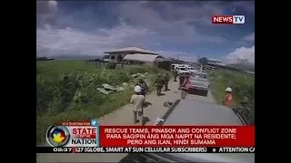 SONA: Ilang residente sa conflict zone sa Marawi, tumangging sumama sa rescue teams