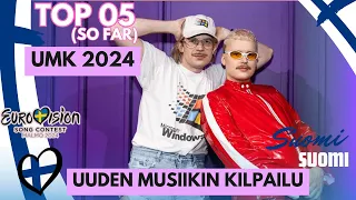 🇫🇮 UMK 2024 Top 5 (So Far) New: Windows95Man (Uuden Musiikin Kilpailu 2024) Finland Eurovision 2024