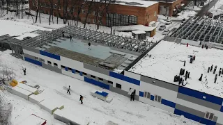 На стадии завершения строительство COVID-госпиталя в Самаре / март 2021 / Russia