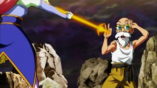 Roshi's Epic Stand: Techniques and Sacrifice! ⚡🕊️ #DBSTournament