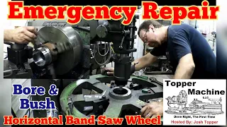 Emergency Repair of a Big Horizontal Band Saw Wheel