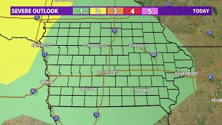 IOWA WEATHER UPDATE: Warm and sunny today ahead of overnight storms