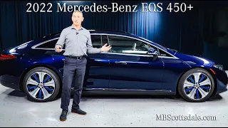 2022 Mercedes-Benz EQS 450+ Sedan Electric Vehicle review MBScottsdale