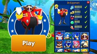 Sonic Dash - Dr.Eggman Unlocked and Fully Upgraded - Run Gameplay