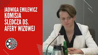 Jadwiga Emilewicz: Komisja ds. afery wizowej.