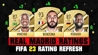 FIFA 23 | REAL MADRID PLAYER RATINGS IN FIFA 23! 😱🔥 ft. Benzema, Vinicius JR, Rudiger...