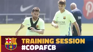 Final training session of the season with the Copa final in mind