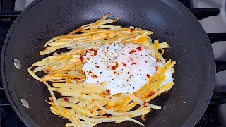 One Potato &One Egg!Quick Recipe Perfect for Breakfast |Potato &Egg Breakfast Recipe!