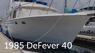 1985 40’ Defever Offshore Cruiser Walkthrough - California Yacht Sales