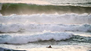 Paddling Out In 20 FOOT SURF at Ocean Beach, San Francisco!