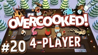 Overcooked - #20 - Festive Seasoning DLC (4 Player Overcooked Co-op Gameplay)