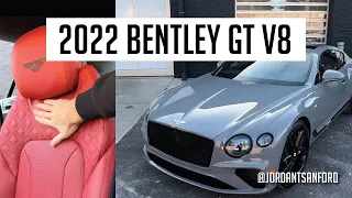 Inside the 2022 #Bentley Continental GT V8 in Cambrian Grey 🥵 #cars #luxurycars #asmr