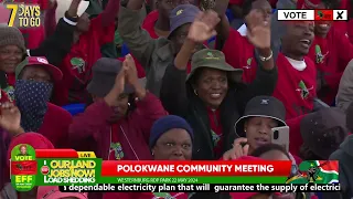 President @Julius_S_Malema Addresses the EFF Community meeting in POLOKWANE (WESTERNBURG).