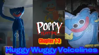 Poppy Playtime Chapter 1-3 (All Huggy Wuggy Voicelines)