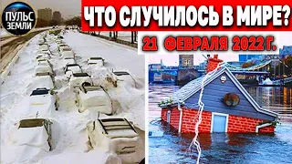 Катаклизмы за день 21 ФЕВРАЛЯ 2022! Пульс Земли! #flooding #снегопад катаклизмы сегодня наводнение