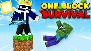 My First Minecraft Pe OneBlock Survival Series💙 | Minecraft Pe OneBlock Series #1😍