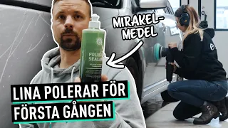 LINA LÄR SIG ATT POLERA! (MIRAKEL-MEDEL)✨