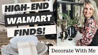 WALMART HIGH END FINDS | DECORATE WITH ME | SHOP WITH ME | DECORATING IDEAS