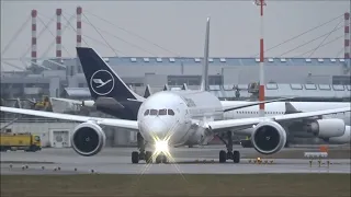 Lufthansa Boeing 787-9 (D-ABPD) landing and takeoff in Munich [EDDM/MUC]