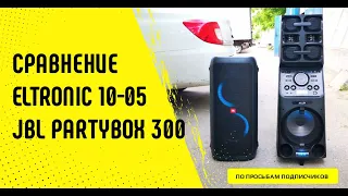 Сравнение JBL Partybox 300 с Eltronic EL 10 05