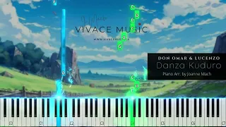 Danza Kuduro - DON OMAR & LUCENZO | Piano Cover by - Vivace Music | Danza Kuduro Easy Piano Tutorial