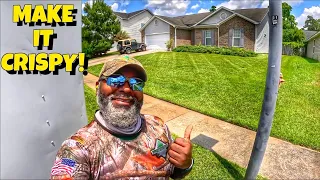 The SECRET to Make bumpy yards look their Best | Mowing, Edging, String Trimming & Backpack Blower