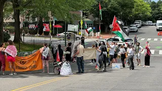 Quiet Bike ride in D.C. ends with a protest, like most days.