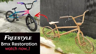 [ASMR] Abandoned Bike Bmx restoration (satisfying)