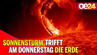 Starker Sonnensturm trifft am Donnerstag die Erde